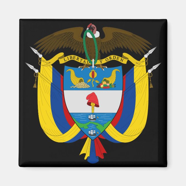 Aimant emblème de la colombie (Devant)