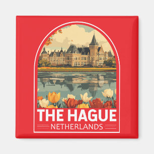 Aimant Emblème de La Haye Pays-Bas Travel Art