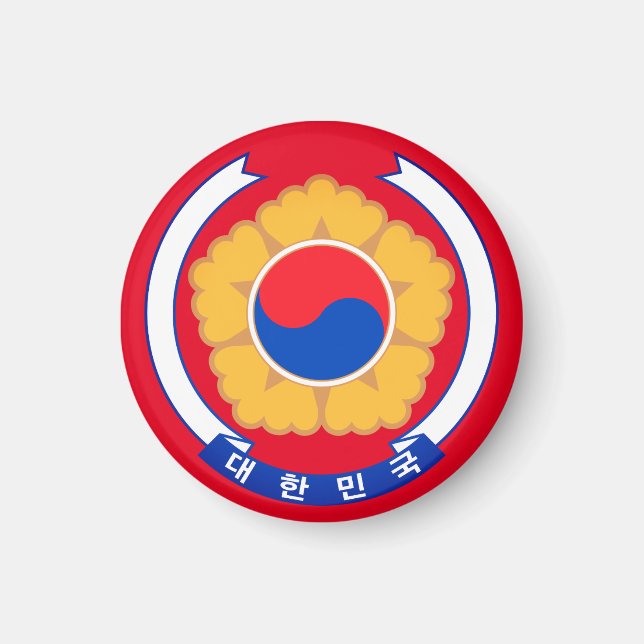Aimant Emblème de la République de Corée (Devant)