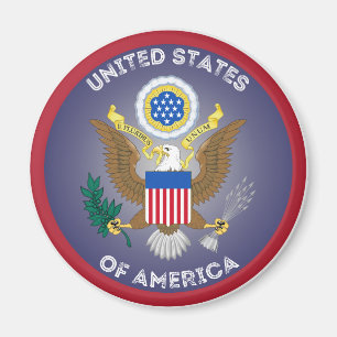 Aimant Emblème de l'héritage des États-Unis