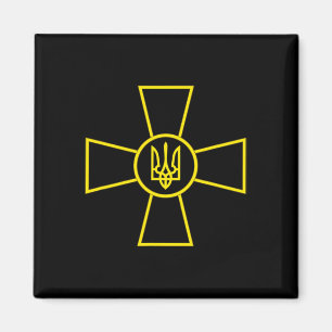 Aimant Emblème des forces armées ukrainiennes Drapeau de