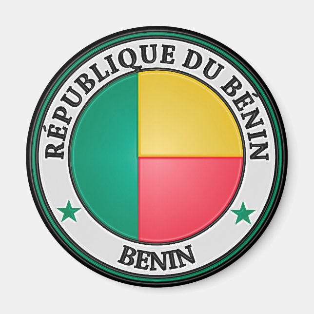 Aimant Emblème du Bénin (Devant)
