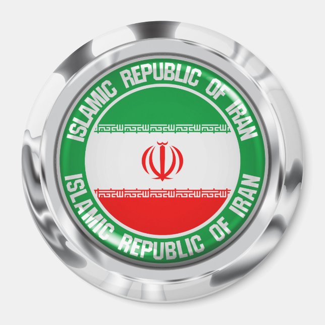 Aimant Emblème du cycle iranien (Devant)