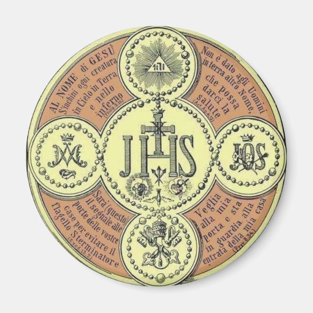 Aimant Emblème du Nom Saint (Devant)