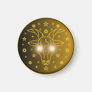 Aimant Emblème du Zodiaque Capricorne Symbole Céleste M