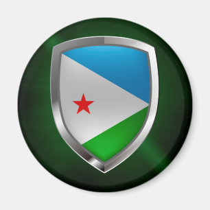 Aimant Emblème métallique de Djibouti