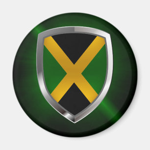 Aimant Emblème métallique jamaïcain