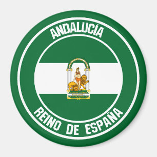 Aimant Emblème rond d'Andalucía