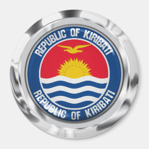 Aimant Emblème rond de Kiribati