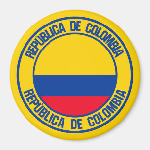 Aimant Emblème rond de la Colombie
