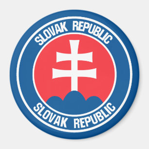 Aimant Emblème rond de la Slovaquie