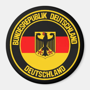 Aimant Emblème rond de l'Allemagne
