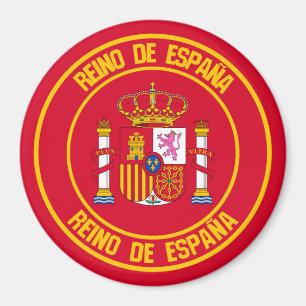 Aimant Emblème rond de l'Espagne