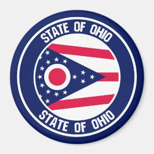 Aimant Emblème rond de l'Ohio