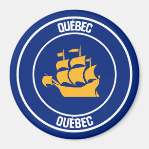 Aimant Emblème rond de Québec