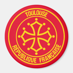 Aimant Emblème rond de Toulouse