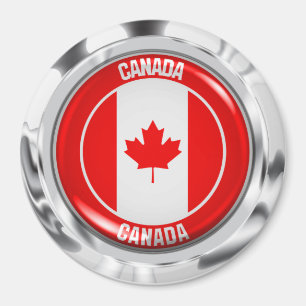 Aimant Emblème rond du Canada