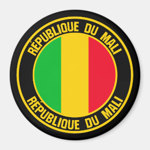 Aimant Emblème rond du Mali