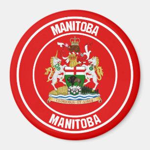 Aimant Emblème rond du Manitoba