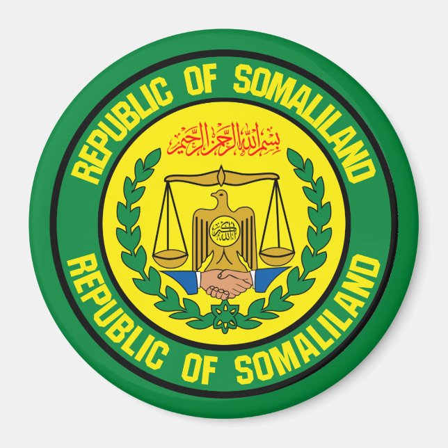 Aimant Emblème rond du Somaliland (Devant)