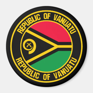 Aimant Emblème rond du Vanuatu