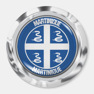 Aimant Emblème rond martiniquais