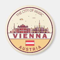 Emblème Skyline de Vienne Autriche