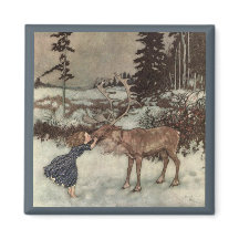 Embrasser un renne sur le nez