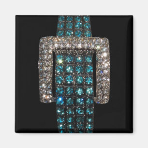 Aimant Émeraudes et art Bling Bling de diamants