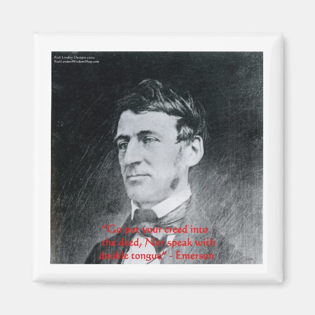 Aimant Emerson "Creed The Deed" Citations de sagesse Cade (Devant)