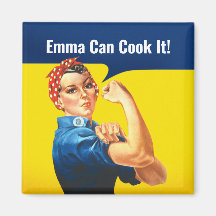 "EMMA Can COOK It" motivant Rosie le Riveter,
