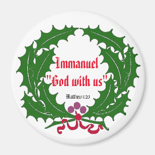 Aimant Emmanuel Dieu avec nous Reef Personnaliser It