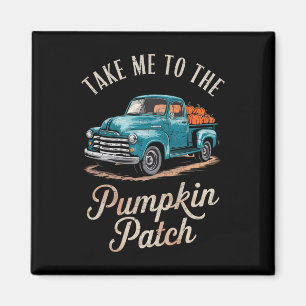 Aimant Emmenez-Moi Au Camion Citrouille Patch Automne Hal