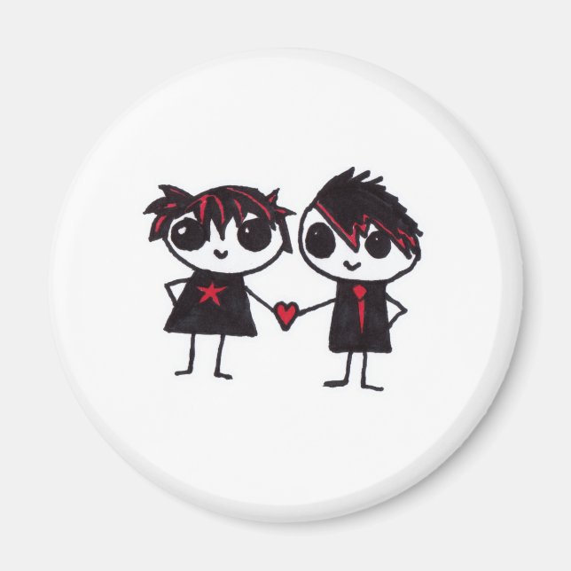 Aimant Emo amoureux (Devant)