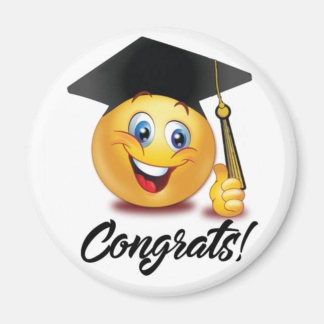 Aimant Emoji de Remise de Diplôme (Devant)