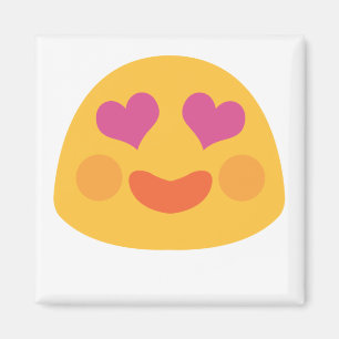 Aimant Emoji des yeux du coeur