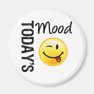 Aimant Emoticon de l'humeur d'aujourd'hui jouant