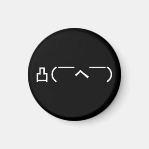 Aimant Emoticône du doigt moyen en colère Kaomoji japonai