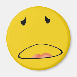 Aimant émoticône je me sens malade