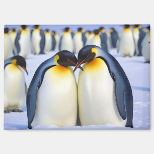 Aimant Empereur Penguins Animal Nature Wildlife Affection