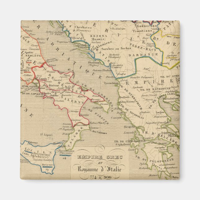 Aimant Empire Grec et Royaume d'Italie 774 a 900 (Devant)