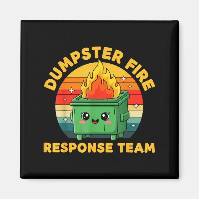 Aimant Employee Dumpster Fire Resnse Team Ugly Christmas  (Devant)