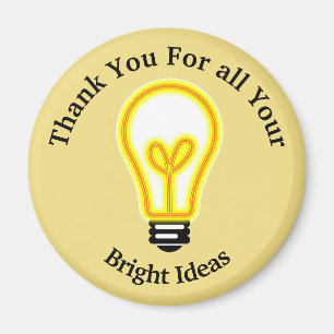 Aimant Employee Recognition Bright Light Bulb Thank You