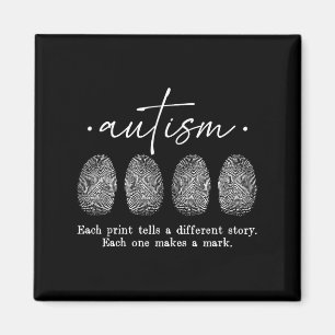 Aimant Empreinte D'Autisme Chaque Impression Dit Un Autre