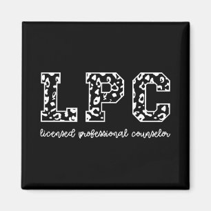 Aimant Empreinte de léopard de conseiller professionnel a