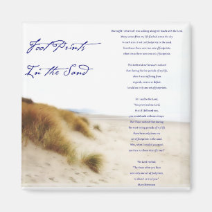 Aimant empreintes dans le sable