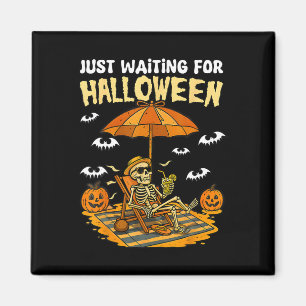 Aimant En Attente D'Halloween Funny Skeleton Éffrayant S