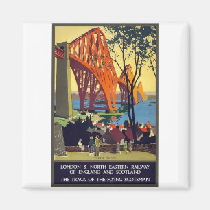 Aimant En avant pont - art d'affiche de Vintage voyage
