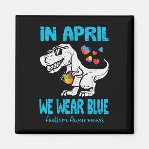 Aimant En Avril Nous Portons Bleu T Rex Dino Par