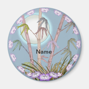 Aimant en bambou Lotus Moon